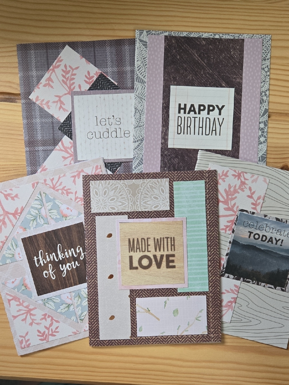 Handmade Variety Greeting Card Set - Birthday, Thinking Of You